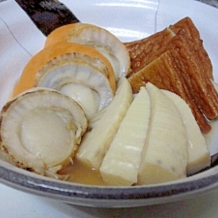 低カロ高級和食☆　「帆立と筍の京風煮物」